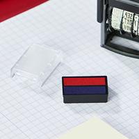 Stempelkussen trodat printy 64850 blauw en rood - thumbnail