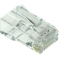 ACT TD168B RJ45 (8P/8C) CAT6 Easyconnect Unshielded Modulaire Doorsteek Connector | Ronde Kabel | Massieve of Soepele Aders | 8 stuks - thumbnail