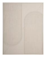 MUST Living Wanddecoratie 'Elyn' Jute, 127 x 102cm, kleur Crème - thumbnail