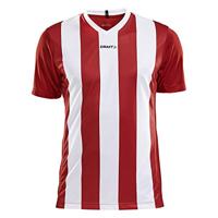 Craft 1905562 Progress Stripe Jersey M - Bright Red/White - XL - thumbnail