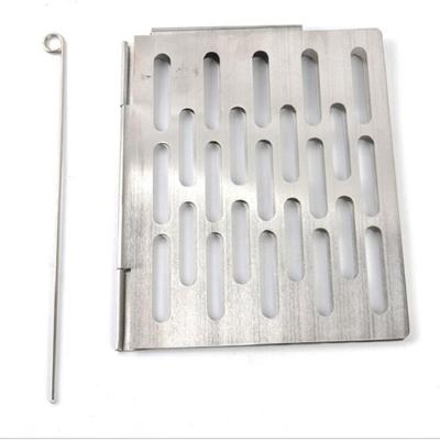 Roestvrijstaal vouwen barbecue netto draagbare BBQ picknick accessoires maat: L 35 8 x20CM