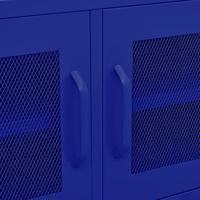VidaXL Tv-meubel 105x35x50 cm staal marineblauw - thumbnail