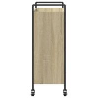 Keukentrolley 70x30x82 cm bewerkt hout sonoma eikenkleurig - thumbnail