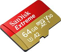 SanDisk Extreme MicroSDXC 64GB SD Adapter Action - thumbnail