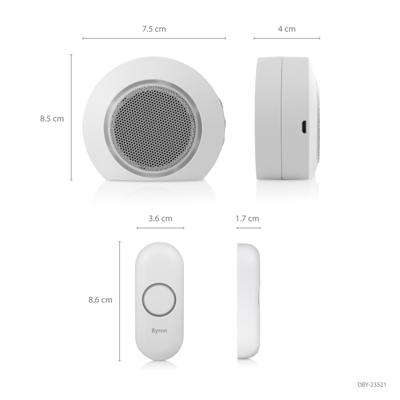 Byron DBY-23521 BY521 Wireless doorbell set