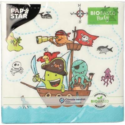 Papstar Servetten pirate crew 3-laags 33x33cm