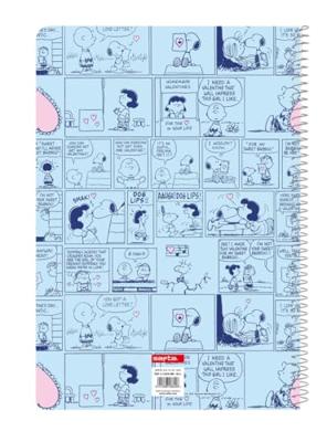 Notitieboekje Snoopy Love Blauw A4 80 Lakens