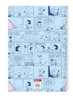 Notitieboekje Snoopy Love Blauw A4 80 Lakens - thumbnail