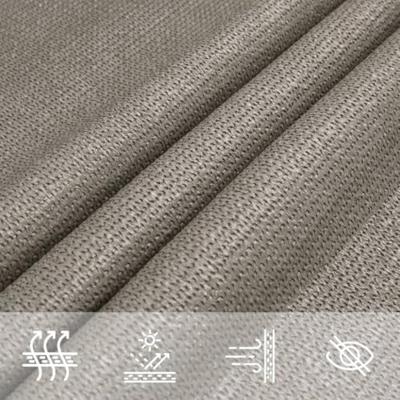 Zonnezeil 160 g/m trapezium 3/4x2 m HDPE lichtgrijs - thumbnail
