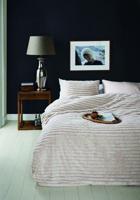 Rivièra Maison Rivièra Maison Dekbedovertrek Furry Stripes Gebroken wit 200x200/220 cm - thumbnail