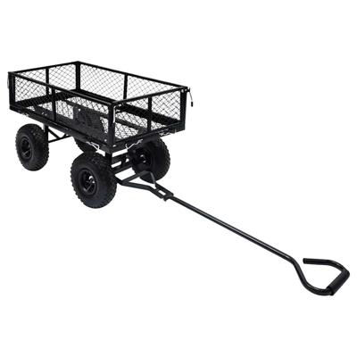 VidaXL Tuinwagen 250 kg zwart