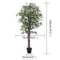 VidaXL Kunstplant esdoornboom 336 bladeren 120 cm groen - thumbnail