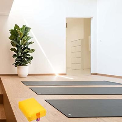 Yogi & Yogini Meditatiekussen Rechthoekig Katoen Geel - 3e Chakra - 38 x 28 x 15 cm