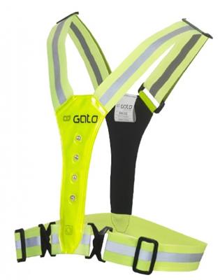 Outwet Gato kids led safer vest neon yellow kids size