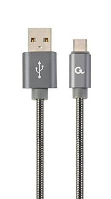 Cablexpert CC-USB2S-AMCM-2M-BG USB-kabel USB 2.0 USB A Micro-USB B, grijs