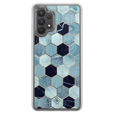 Samsung Galaxy A32 4G hybride hoesje - Blue cubes