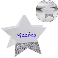Ginger Ray tafelkaartjes ster glitter 10 cm 6 stuks | 30 stuks - thumbnail