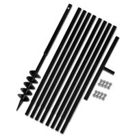 Grondboor 100 mm met 9 m verlengstuk Staal - thumbnail