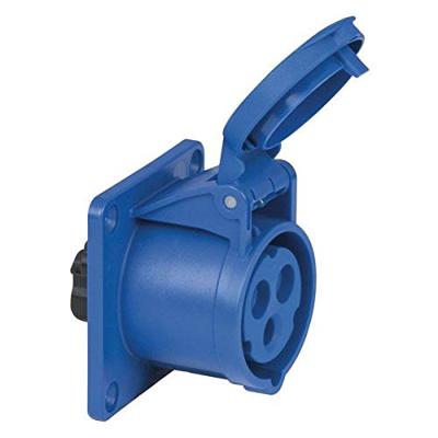 PCE CEE 16A 3-polige inbouw socket female blauw
