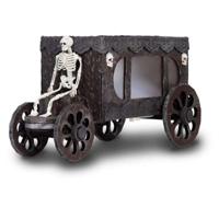 Halloween Decoraties My Other Me Schedel Koets 18 x 31 x 18 cm Zwart - thumbnail