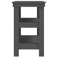 Werkbank 78,5x50x80 cm massief grenenhout grijs - thumbnail