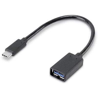 Renkforce USB-kabel USB 3.2 Gen1 (USB 3.0 / USB 3.1 Gen1) USB-C stekker, USB-A bus 0.15 m Zwart Met OTG-functie, Vergulde steekcontacten RF-4455819