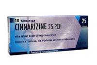 Cinnarizine 25mg 10 Tabletten - thumbnail