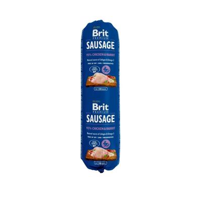 BRIT Premium Sausage Kip en konijn - natvoer voor honden - 800g