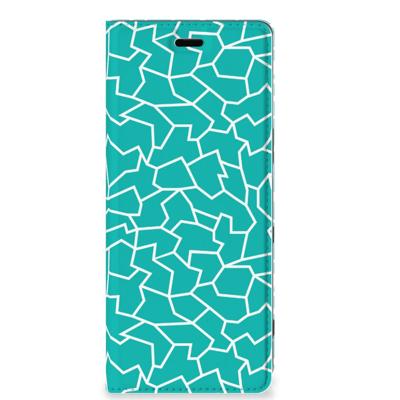 Sony Xperia 5 | Bookcase | Cracks Blue