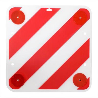 ProPlus Markeringsbord met reflectoren 50 x 50 cm rood/wit