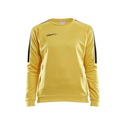 Craft 1906981 Progress R-Neck Sweater W - Yellow/Black - L Craft 1906981 Progress R-Neck Sweater W - Yellow/Black - L