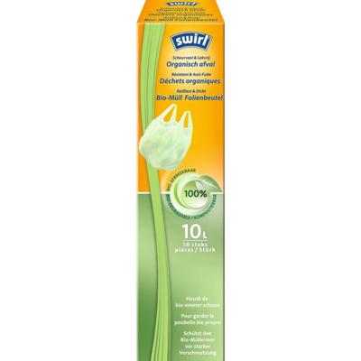 Swirl bio pedaalemmerzakken met handvat 10l 10 stuks