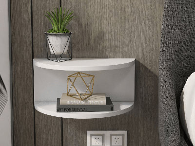 Zwevend nachtkastje CIAO wit