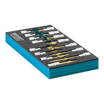 HAZET Dopsleutelbitset - XZN 163-482/15 - 1/2 inch (12,5 mm) vierkant hol - Binnenveeltandprofiel XZN - 15-delig - M5 - M12