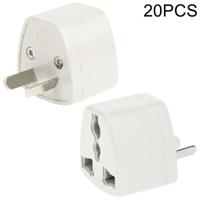 20 PCS Plug Adapter Travel Power Adaptor with AU Socket Plug - thumbnail