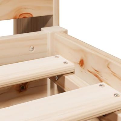 Bed met boekenkast zonder matras massief grenenhout 180x200 cm