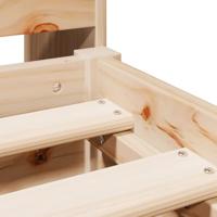 Bed met boekenkast zonder matras massief grenenhout 180x200 cm - thumbnail