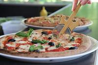 Gitaar pizzawiel met standaard - thumbnail