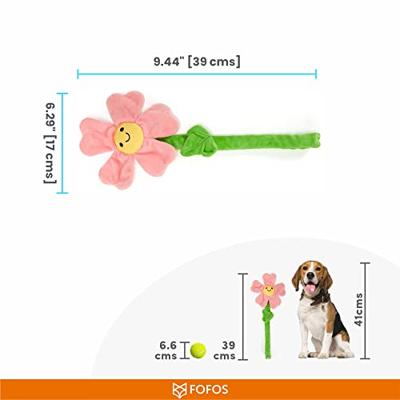 FOFOS KRINKEL BLOEM ROZE MET TOUWSTEEL - thumbnail