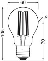 OSRAM HOMELIGHTING 4099854259753 LED-lamp Energielabel A (A - G) E27 Peer 3.8 W = 60 W Neutraalwit (Ø x h) 60 mm x 60 mm 2 stuk(s) - thumbnail