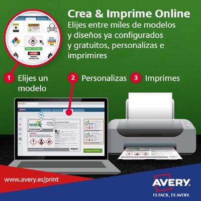 Avery weerbestendige etiketten, ft 63,5 x 33,9 mm, wit, doos van 2.400 etiketten Avery weerbestendige etiketten, ft 63,5 x 33,9 mm, wit, doos van 2.400 etiketten