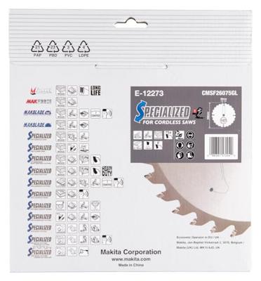 Makita E-12273 E-12273 Cirkelzaagblad 260 x 30 x 2.15 mm Aantal tanden: 75 1 stuk(s)