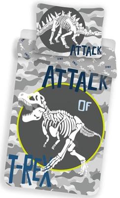 Jurassic World Dekbedovertrek T-Rex Glow in the Dark - 140 x 200 cm - Katoen - 70 x 90 cm Jurassic World Dekbedovertrek T-Rex Glow in the Dark - 140 x 200 cm - Katoen - 70 x 90 cm