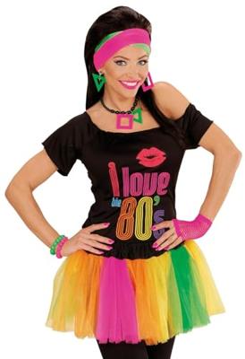 Tutu meerkleurig neon