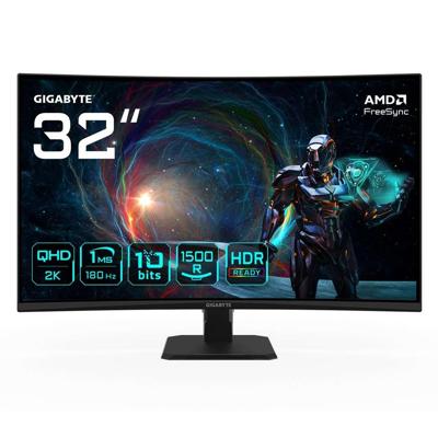 GIGABYTE GS32QCA computer monitor 80 cm (31.5") 2560 x 1440 Pixels Quad HD LED Zwart