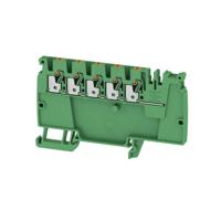 Weidmüller 2614110000 Verdeler-serieklem 5.1 mm Push-In-klem, Steekaansluiting Groen-geel 50 stuk(s) - thumbnail