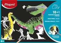 Maped magisch papier om te schilderen, ft A4, pak van 10 vel + 1 penseel - thumbnail