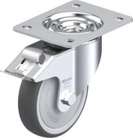 Blickle LK-PATH 125KF-3-FI Zwenkwiel met rem Wieldiameter: 125 mm Draagvermogen (max.): 250 kg 1 stuk(s) - thumbnail