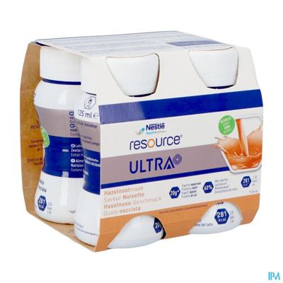 Resource Ultra+ Hazelnootsmaak 4x125ml