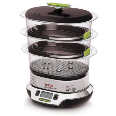 Tefal VS4003 stomerkoker 3 mand(en) Vrijstaand 1800 W Zwart, Groen, Metallic